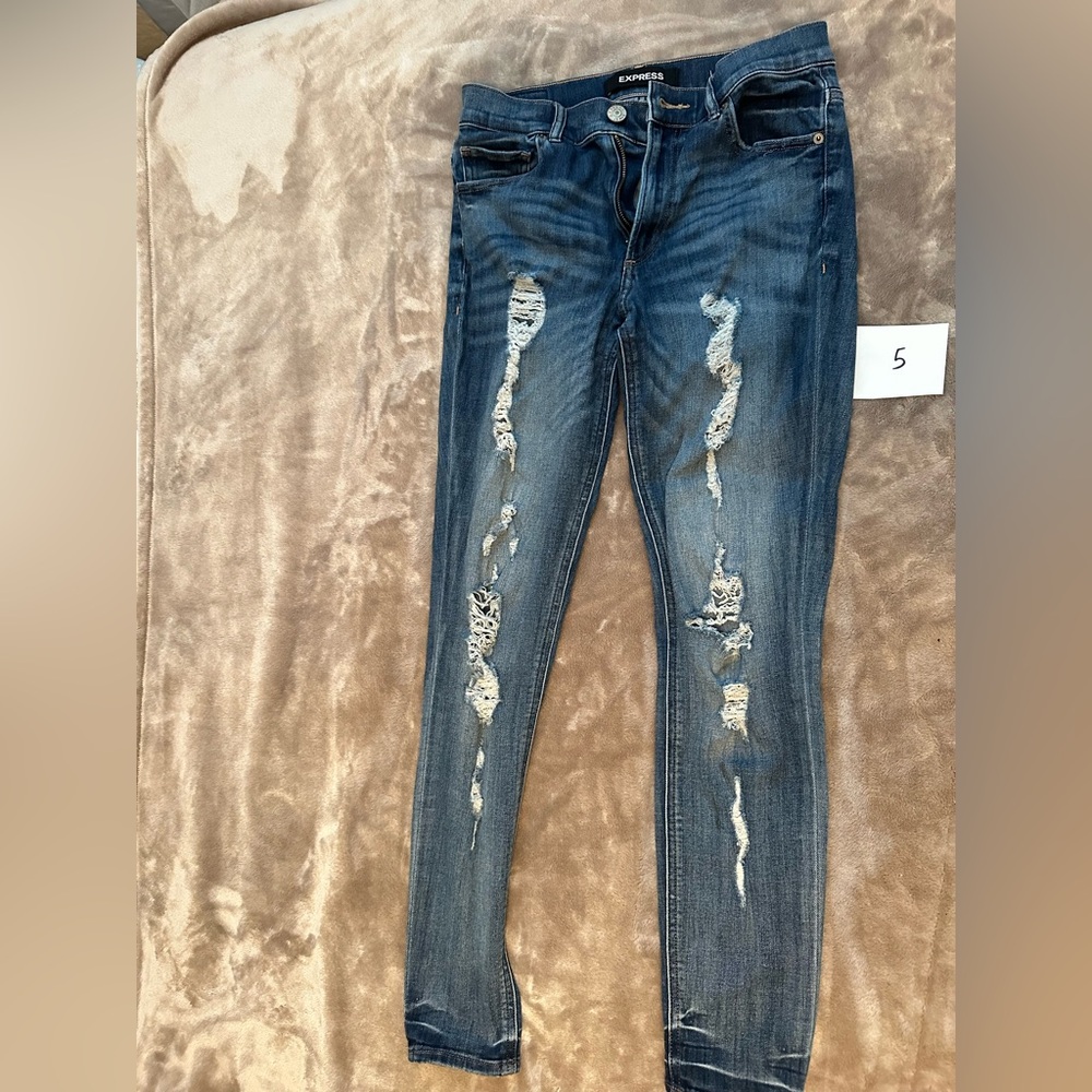 Express Ripped Denim Jeans